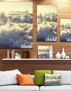 Roaring White Waves on Beach - Seashore Canvas Wall Artwork