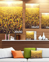 Blooming Sunflowers At Sunset - Oversized Landscape Canvas Art