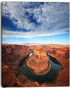 Horse Shoe Bend under Midday Sun - Oversized Landscape Canvas Art