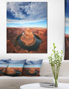 Horse Shoe Bend under Midday Sun - Oversized Landscape Canvas Art