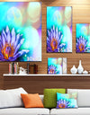 Blossoming Purple Lotus Flower - Floral Canvas Art Print