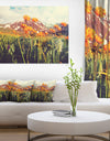 Fantastic Yellow Flowers in Meadow - Large Flower Canvas Wall Art