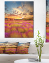 Majestic Lavender Field At Sunset - Large Floral Canvas Art Print