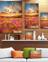 Majestic Lavender Field At Sunset - Large Floral Canvas Art Print