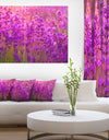 Bright Purple Lavender Field Tihany - Large Floral Canvas Art Print