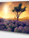 Lavender Field with Solitary Tree - Extra Large Landscape Canvas Art