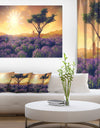 Lavender Field with Solitary Tree - Extra Large Landscape Canvas Art