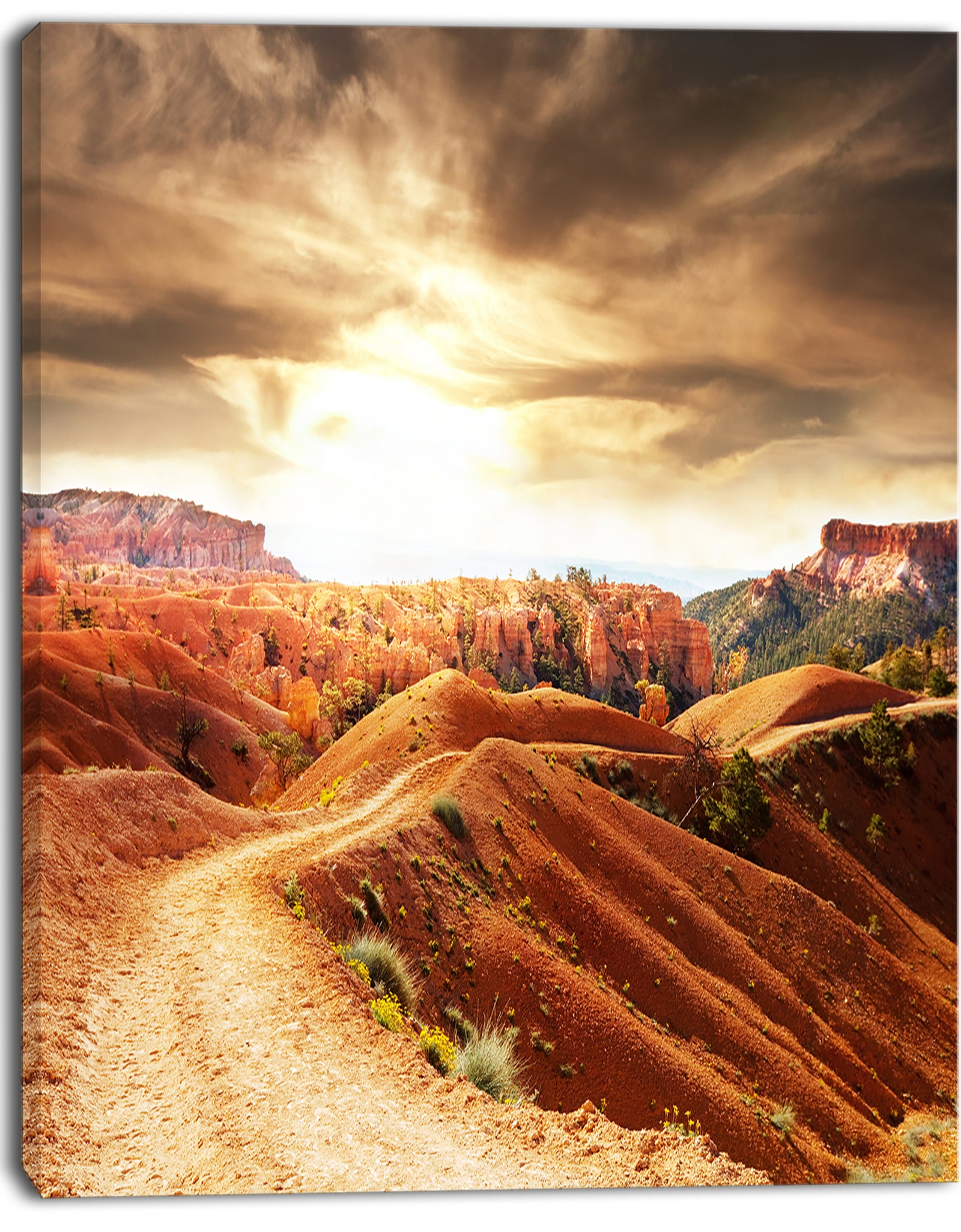 Beautiful View of Bryce Canyon - Extra Large African Landscape Canvas Art