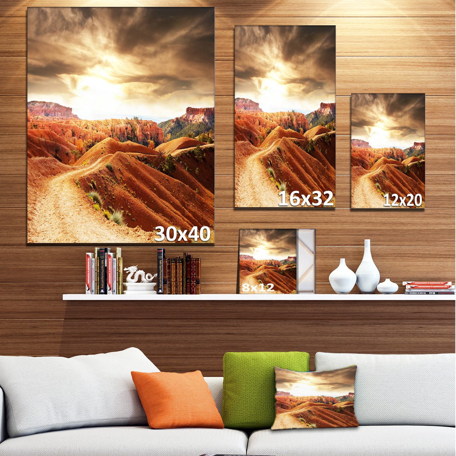 Beautiful View of Bryce Canyon - Extra Large African Landscape Canvas Art