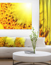 Bright Yellow Sunflower Close-Up - Floral Artwork on Canvas