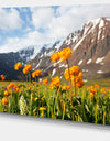 Mountain Meadow with Yellow Flowers - Large Flower Wall Artwork