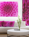 Large Pink Flower and Petals - Modern Floral Canvas Wall Art