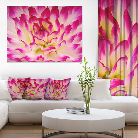 Smooth Purple White Flower Petals - Modern Floral Canvas Wall Art