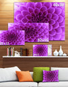 Light Purple Abstract Flower Petals - Modern Floral Canvas Wall Art