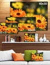 Blooming Orange Marigold Flowers - Extra Large Floral Canvas Art