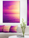 Purple Sea in Maldives At Sunset - Large Seashore Canvas Print