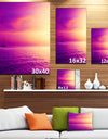 Purple Sea in Maldives At Sunset - Large Seashore Canvas Print