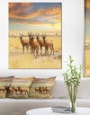Herd of Antelope in Grassland - Extra Large African Art Print