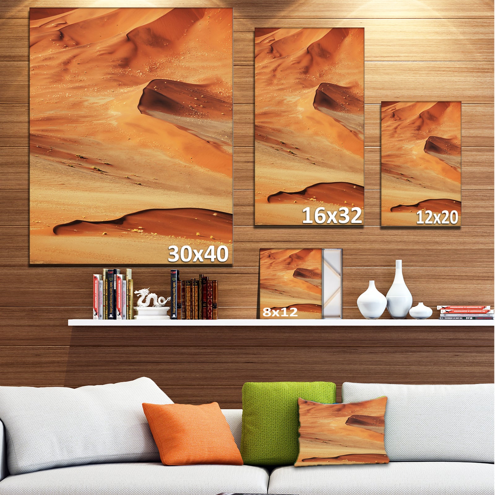 Beautiful Brown Sand Desert - Landscape Print Wall Art