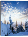 Foggy White Winter Forest - Landscape Print Wall Art