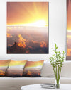 Grand Canyon with Bright Sunset - Oversized Landscape Canvas Art