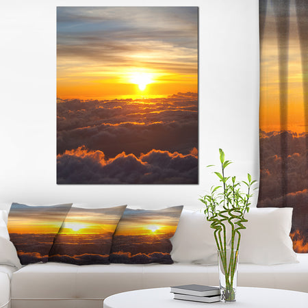 Fantastic Sunset Sky and Clouds - Oversized Landscape Canvas Art