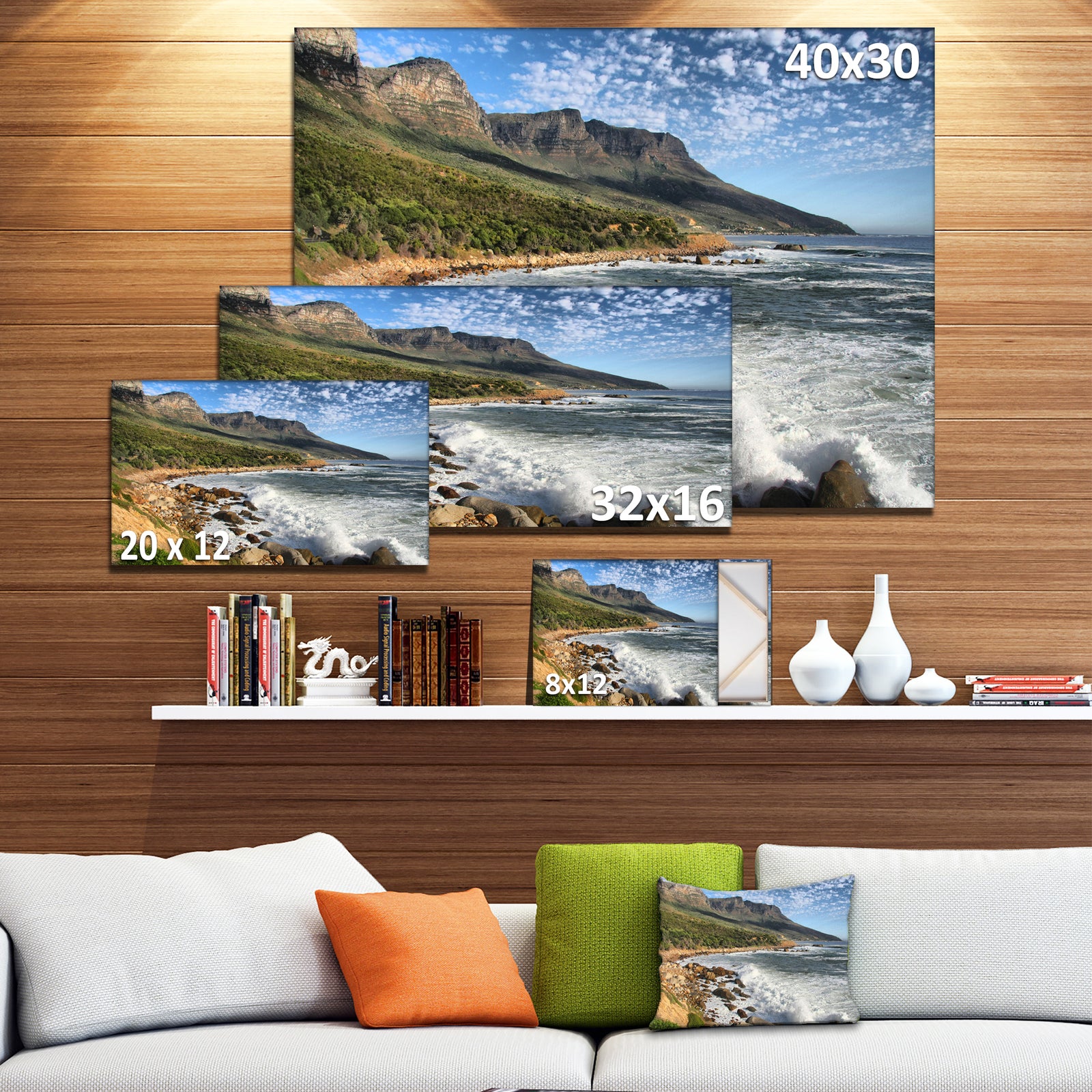 Beautiful South African Seashore - Large Seashore Canvas Print