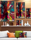 Jesus over Abstract Wooden Design - Large Abstract Canvas Art