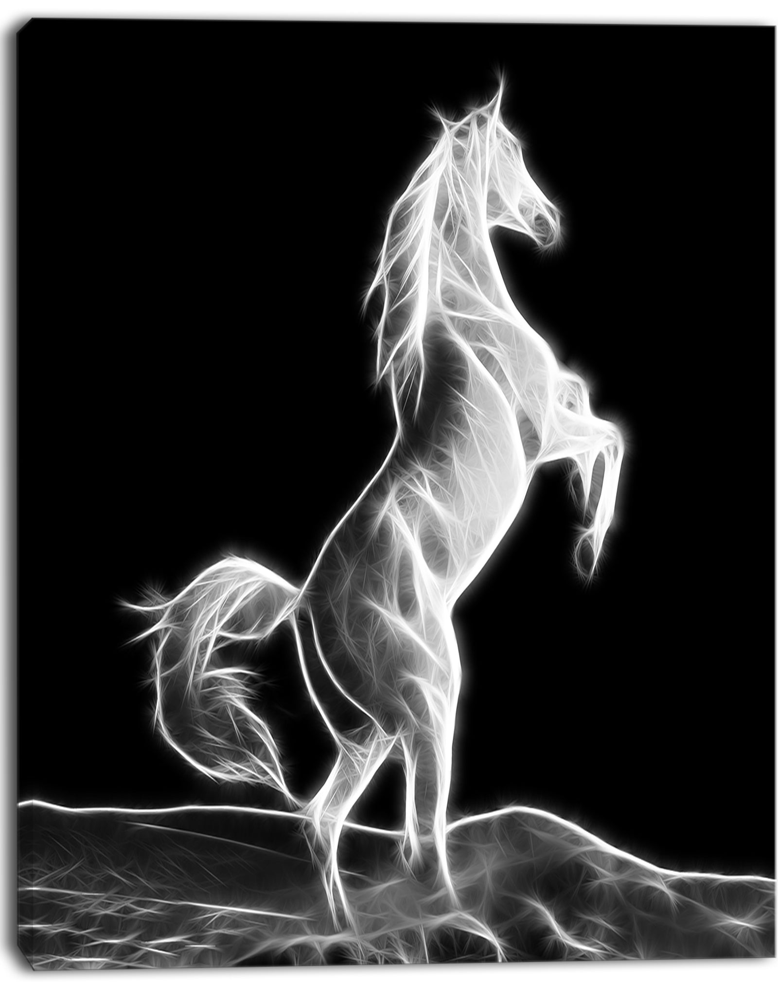 Large White Horse Sculpture - Extra Large Animal Artwork