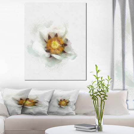 Bloomy Poppy Flower Watercolor - Modern Floral Canvas Wall Art