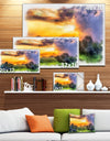 Beautiful Landscape Watercolor - Landscape Canvas Wall Art