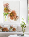 Brown Tulips Sketch Watercolor - Modern Floral Canvas Wall Art