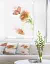 Cute Tulips Illustration Watercolor - Modern Floral Canvas Wall Art