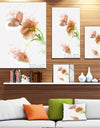 Cute Tulips Illustration Watercolor - Modern Floral Canvas Wall Art