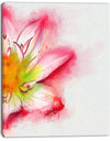 Beautiful Pink Flower Painting - Large Floral Canvas Artwork