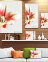 Large Watercolor Red Tulip Flower - Large Floral Canvas Artwork