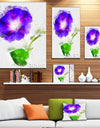 Blue Gentiana Alpina Illustration - Extra Large Floral Canvas Art