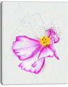 Fantastic Pink Flower Watercolor - Extra Large Floral Canvas Art