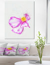 Fantastic Pink Flower Watercolor - Extra Large Floral Canvas Art