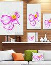 Fantastic Pink Flower Watercolor - Extra Large Floral Canvas Art