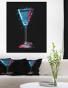 Cocktail Margarita with Berries - Modern Canvas Wall Art