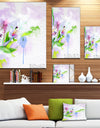 Beautiful Floral Sketch Watercolor - Extra Large Floral Canvas Art