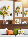 Beautiful Flower with Color Splashes - Extra Large Floral Canvas Art