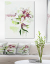 Colorful Flowers with Color Splashes - Extra Large Floral Canvas Art