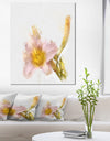 Watercolor Lily with Color Splashes - Extra Large Floral Canvas Art