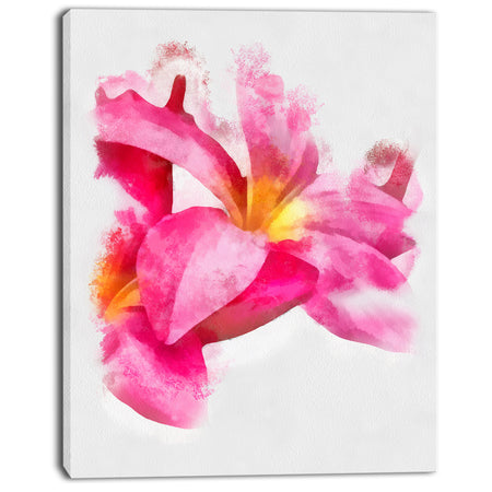 Beautiful Flowers with Big Pink Petals - Extra Large Floral Canvas Art
