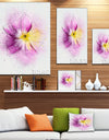 Purple Flower Sketch with Splashes - Extra Large Floral Canvas Art