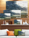 Sea before Storm Watercolor - Landscape Canvas Wall Art