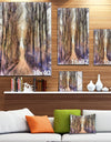 Trees and Road Nature Watercolor - Landscape Canvas Wall Art