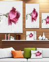 Beautiful Rose Watercolor Drawing - Floral Canvas Artwork Print